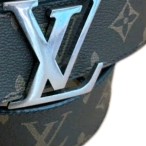 Louis Vuitton Reversible Brown/ Black (Unisex)Monogram LV Logo Belt Sz 95/38 LV - Picture 4 of 7